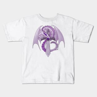 Amethyst Sword Dragon Kids T-Shirt